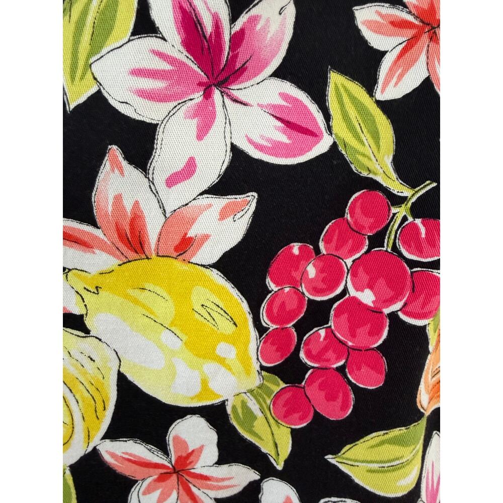 Briggs New York Fruit Floral Skirt Size 10 Lemon Cherry Print - Picture 6 of 6